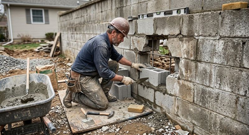 Block Wall Repair in West Sacramento, CA