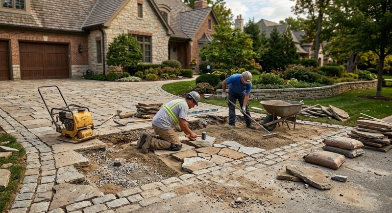 Brick Driveway Repair in Sacramento County, CA