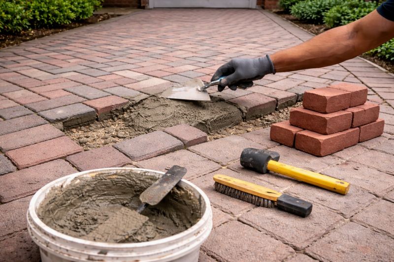 Brick Flatwork Repair in Rancho Cordova, CA