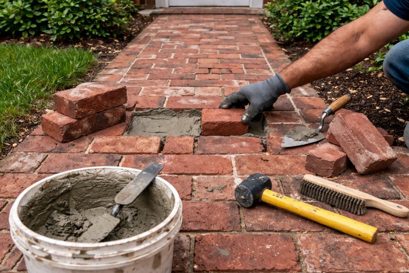 Brick Pathway Repair in Sacramento County, CA