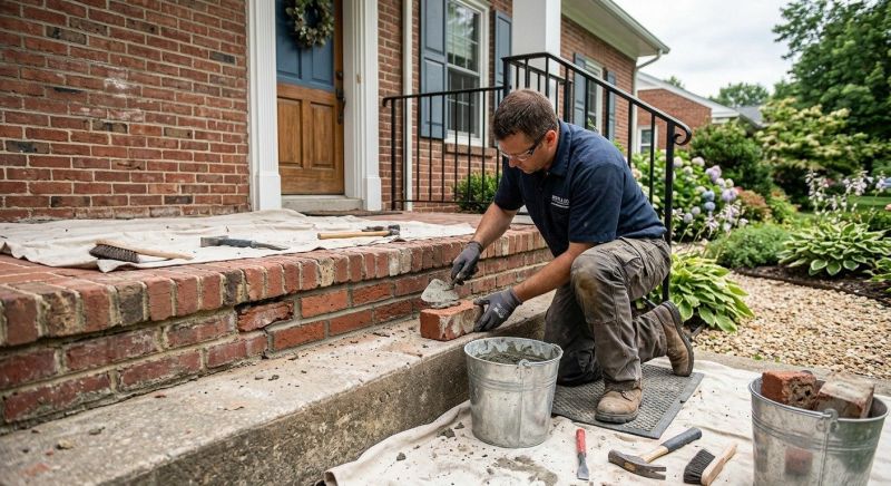 Brick Stairs Repair in Sacramento County, CA