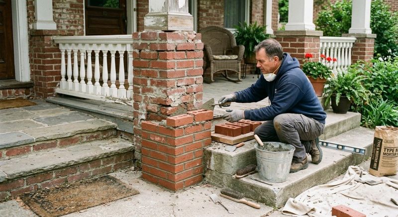 Brick Stairs Repair in Yolo County, CA