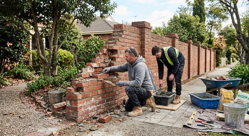 Brick Wall Repair in Davis, CA