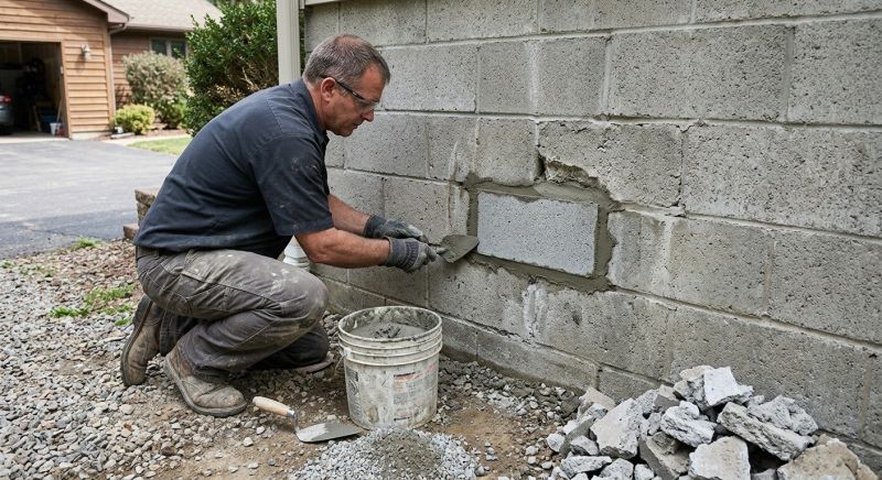 Cement Block Repair in Sacramento County, CA