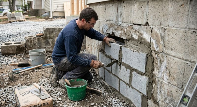 Concrete Block Repair in Sacramento County, CA