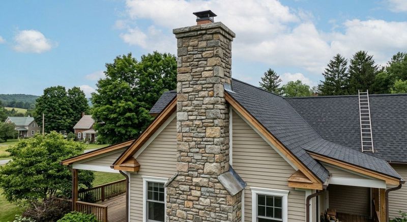 Stone Chimney Installation in Sacramento County, CA