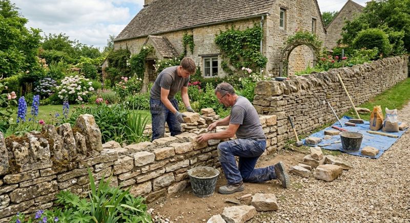 Stone Wall Repair in Woodland, CA